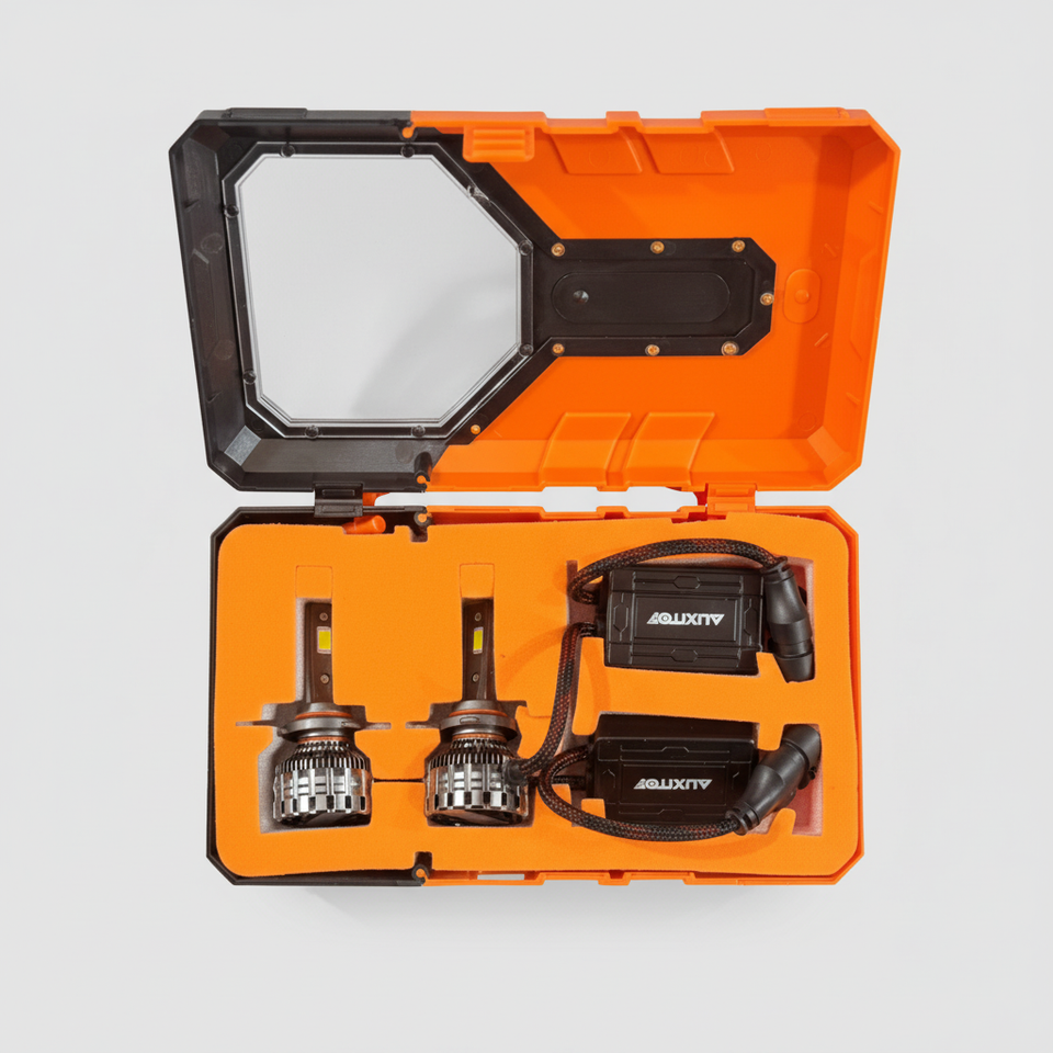 AUXITO High Power LED Headlight – 3 Copper Heat Pipes | Ultra Bright, Long-Range & Durable Car Headlamp