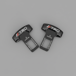 TRD Style Car Seat Belt Buckle Stopper Clips