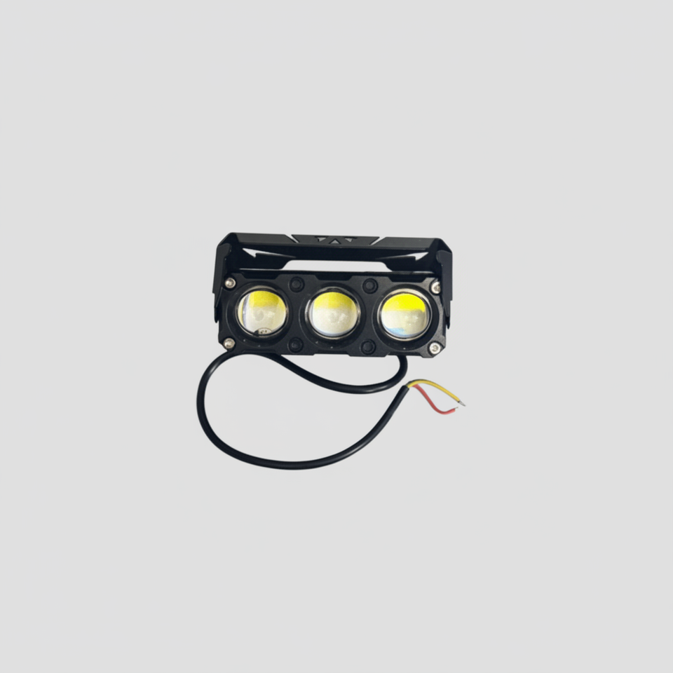 3-Point Laser Fog Light for Cars & Bikes | High Visibility Rear Safety Laser Warning Lamp