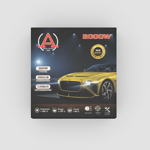 A2000W High Power LED Headlight – 2 Copper Heat Pipes | Ultra Bright, Long-Range & Durable Car Headlamp